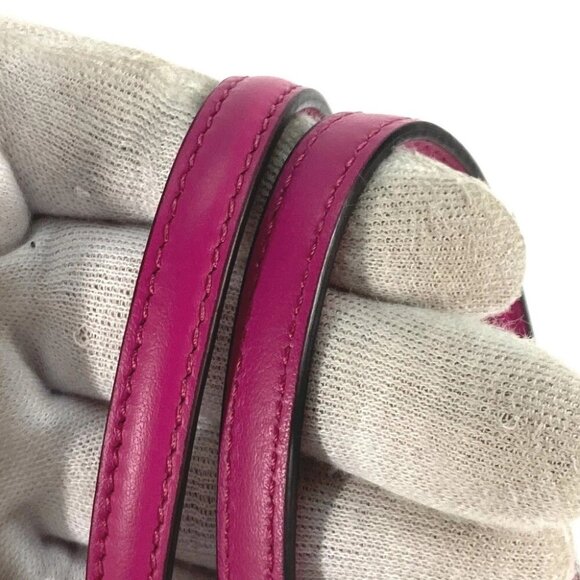 FENDI 8BS083 ORIGAMI MINI Small Shoulder Shoulder Bag Leather purple Unused - Picture 10 of 16